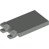 Tile Special 2 × 3 with 2 Clips [Angled Clips] Light Gray