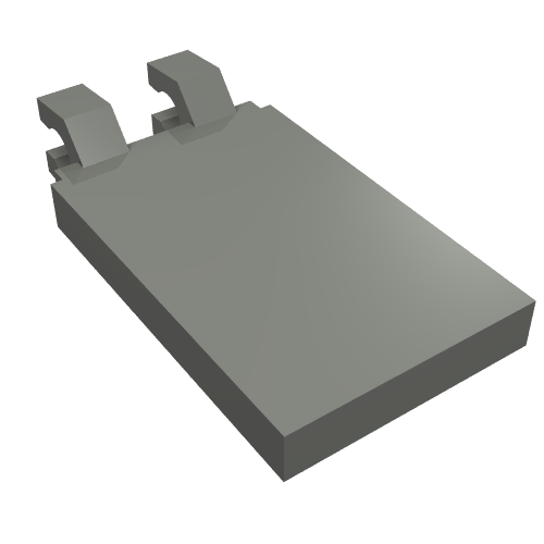 Fliese speziell 2 × 3 mit 2 Clips [abgewinkelt Clips]