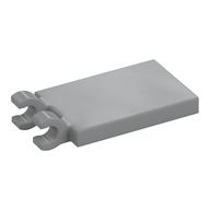 Tile Special 2 × 3 with 2 Clips [Thick Open O Clips] Light Bluish Gray