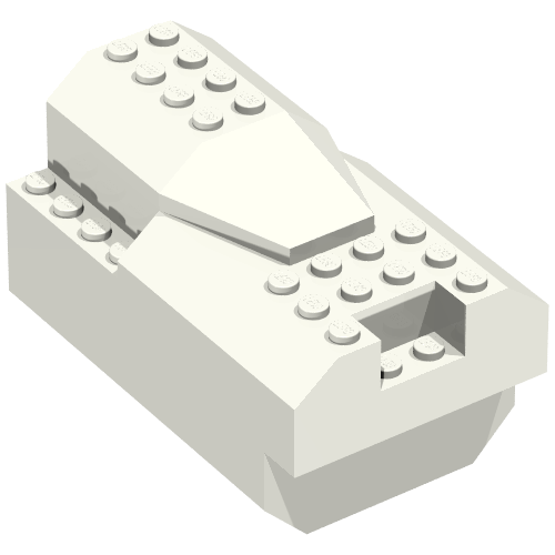 Light and Sound Rocket Engine, Battery Box with White Cover [Plain] Weiß