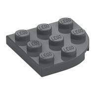 Plate Round Corner 3 × 3 Dark Bluish Gray