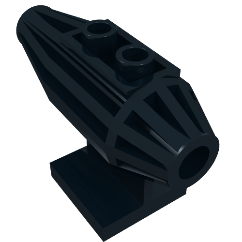 Engine, Strakes, 2 Top Studs, 2 × 2 Bottom Tile Schwarz