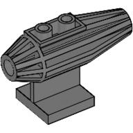 Engine, Strakes, 2 Top Studs, 2 × 2 Bottom Tile Dark Bluish Gray