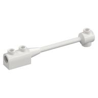 Bar 1 × 8 with Brick 1 × 2 Curved Top End (Axle Holder Inside Small End) Weiß