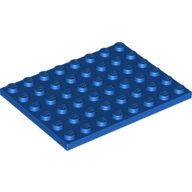 Platte 6 × 8 Blau