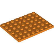 Platte 6 × 8 Orange