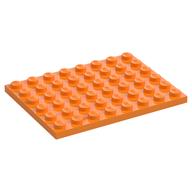 Plate 6 × 8 Medium Orange