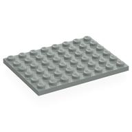 Plate 6 × 8 Light Gray
