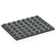 Platte 6 × 8 Dunkelblaugrau