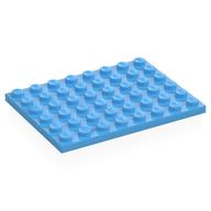 Plate 6 × 8 Medium Blue