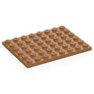 Platte 6 × 8 Mittelnougat