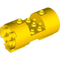Cylinder 3 × 6 × 2 2/3 Horizontal Hollow Studs Yellow