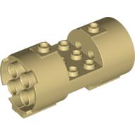 Cylinder 3 × 6 × 2 2/3 Horizontal Hollow Studs Beige