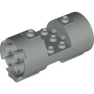 Cylinder 3 × 6 × 2 2/3 Horizontal Hollow Studs Light Gray