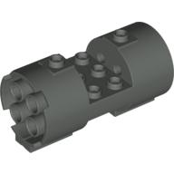 Cylinder 3 × 6 × 2 2/3 Horizontal Hollow Studs Dunkelgrau