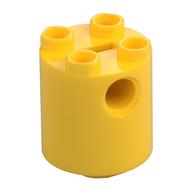 Brick Round 2 × 2 × 2 Robot Body, Axle Holder '+' Orientation Gelb