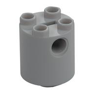 Brick Round 2 × 2 × 2 Robot Body, Axle Holder '+' Orientation Hellblaugrau