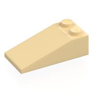 Brick Sloped 18° 4 × 2 Tan