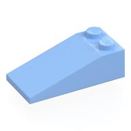 Brick Sloped 18° 4 × 2 Bright Light Blue