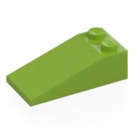 Brick Sloped 18° 4 × 2 Lime