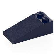 Brick Sloped 18° 4 × 2 Dark Blue