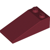 Brick Sloped 18° 4 × 2 Dark Red