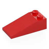 Brick Sloped 18° 4 × 2 Red