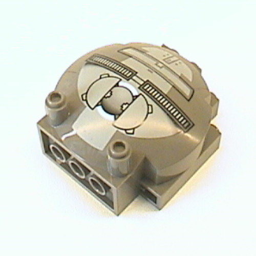 Windscreen 3 × 6 × 5 Bubble with Studs on Top with Sith Infiltrator Print Dunkelgrau
