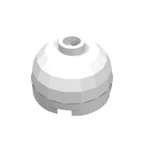 Brick Round 2 × 2 Dome Top, Blocked Open Stud, No Bottom Axle Holder