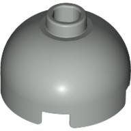 Brick Round 2 × 2 Dome Top, Blocked Open Stud, Bottom Axle Holder Hellgrau