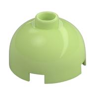 Brick Round 2 × 2 Dome Top, Hollow Stud Yellowish Green