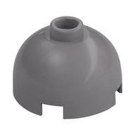 Brick Round 2 × 2 Dome Top, Hollow Stud Flat Silver