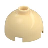 Brick Round 2 × 2 Dome Top, Hollow Stud Tan