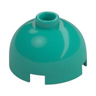 Brick Round 2 × 2 Dome Top, Hollow Stud Dark Turquoise