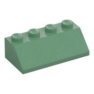 Brick Sloped 45° 2 × 4 Sand Green