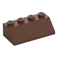 Brick Sloped 45° 2 × 4 Brown