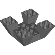 Brick Sloped Inverted 65° 6 × 6 × 2 Quad with Cutouts