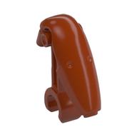 Minifig Head Special with Clip, Mechanical (Battle Droid) [Plain] Dunkelorange