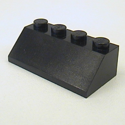 Dachstein 45° 2 × 4 glatt Schwarz