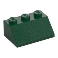 Brick Sloped 45° 2 × 3 Dark Green