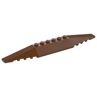 Brick Wedged, Sloped 2 × 16 Triple Reddish Brown