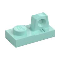 Hinge Plate 1 × 2 Locking with 1 Finger On Top Aqua