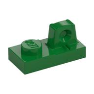 Hinge Plate 1 × 2 Locking with 1 Finger On Top Grün