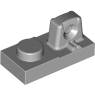 Hinge Plate 1 × 2 Locking with 1 Finger On Top Hellblaugrau