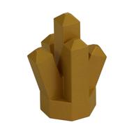 Rock 1 × 1 Crystal 5 Point Pearl Gold