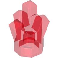 Rock 1 × 1 Crystal 5 Point Transparent-Rot