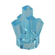 Rock 1 × 1 Crystal 5 Point Transparent-Hellblau