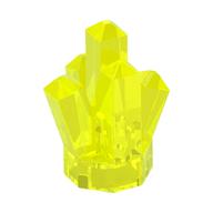 Rock 1 × 1 Crystal 5 Point Trans-Neon Green