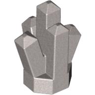 Rock 1 × 1 Crystal 5 Point Metallic Silver