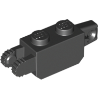 Hinge Brick 1 × 2 Locking with 1 Finger Vertical End and 2 Fingers Vertical End, 9 Teeth
